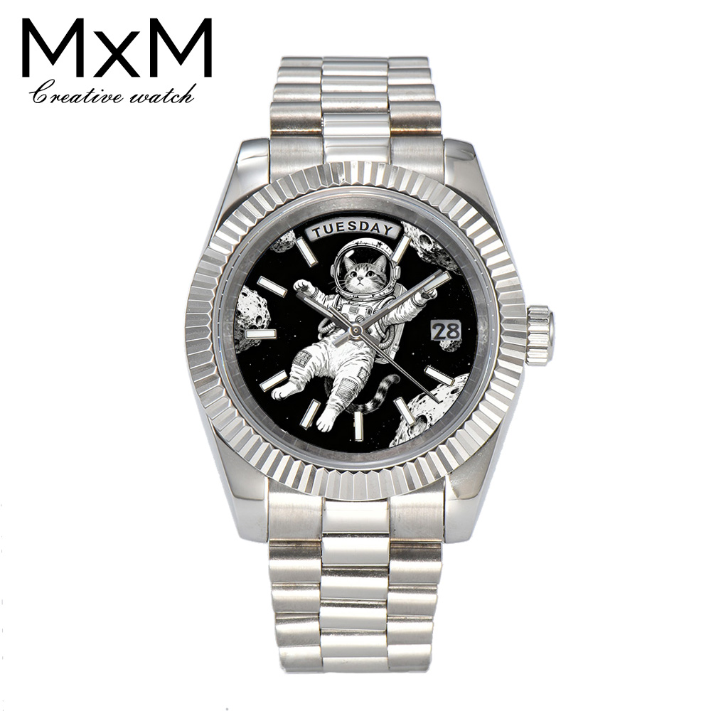 Stainless Bracelet Diver - Montre pour hommes créative 40mm/36mm Miyota