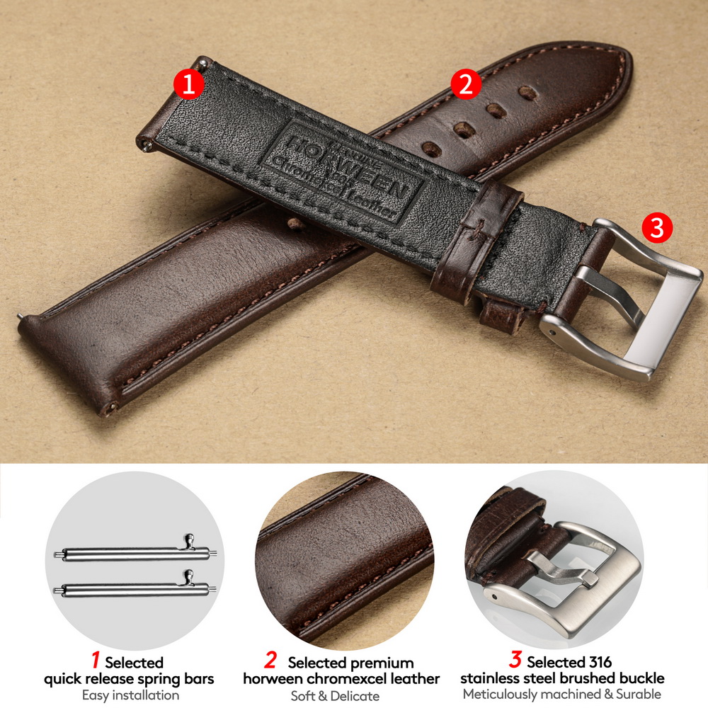 Bracelets de montre Hemsut en  - Suede Strap Watch avis et prix