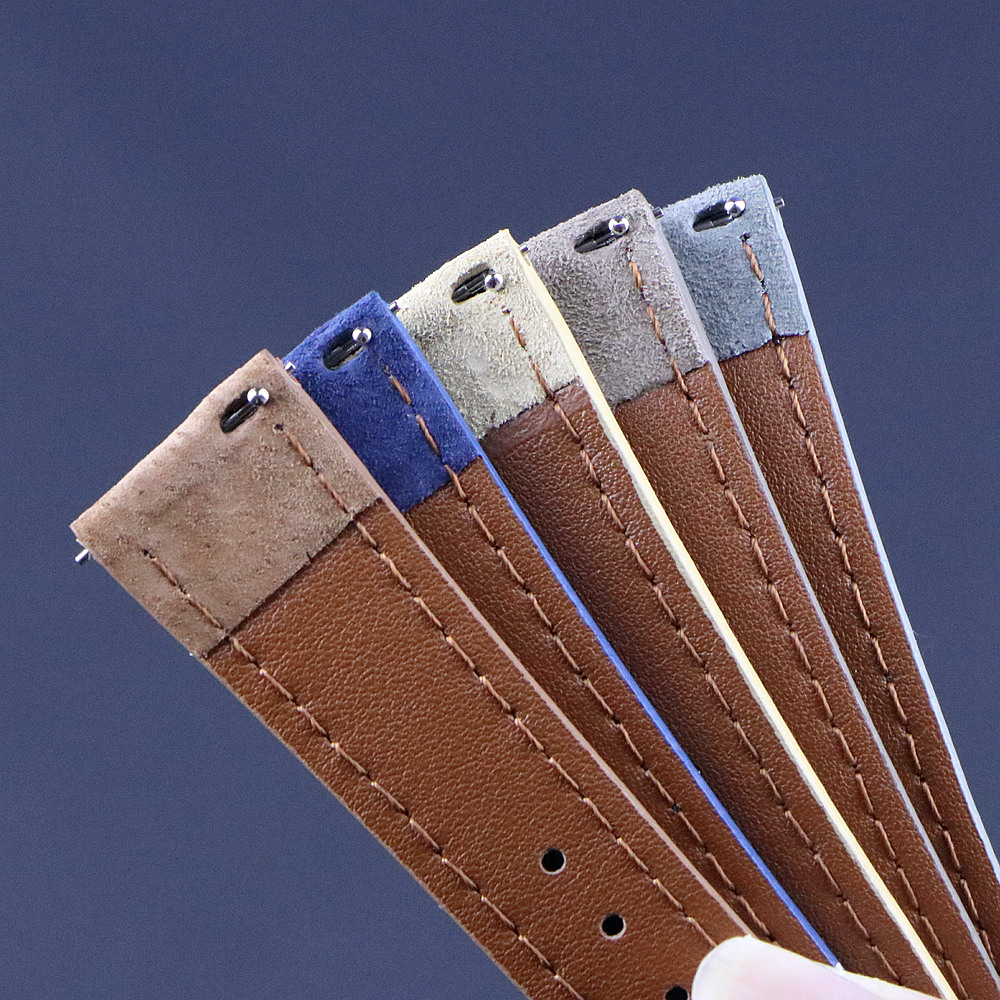 Bracelet de montre en cuir sué - Suede Strap Watch avis et prix