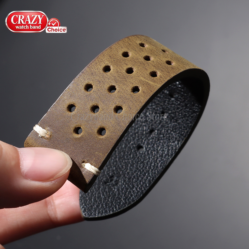 Bracelet de montre en cuir fai - Suede Strap Watch avis et prix