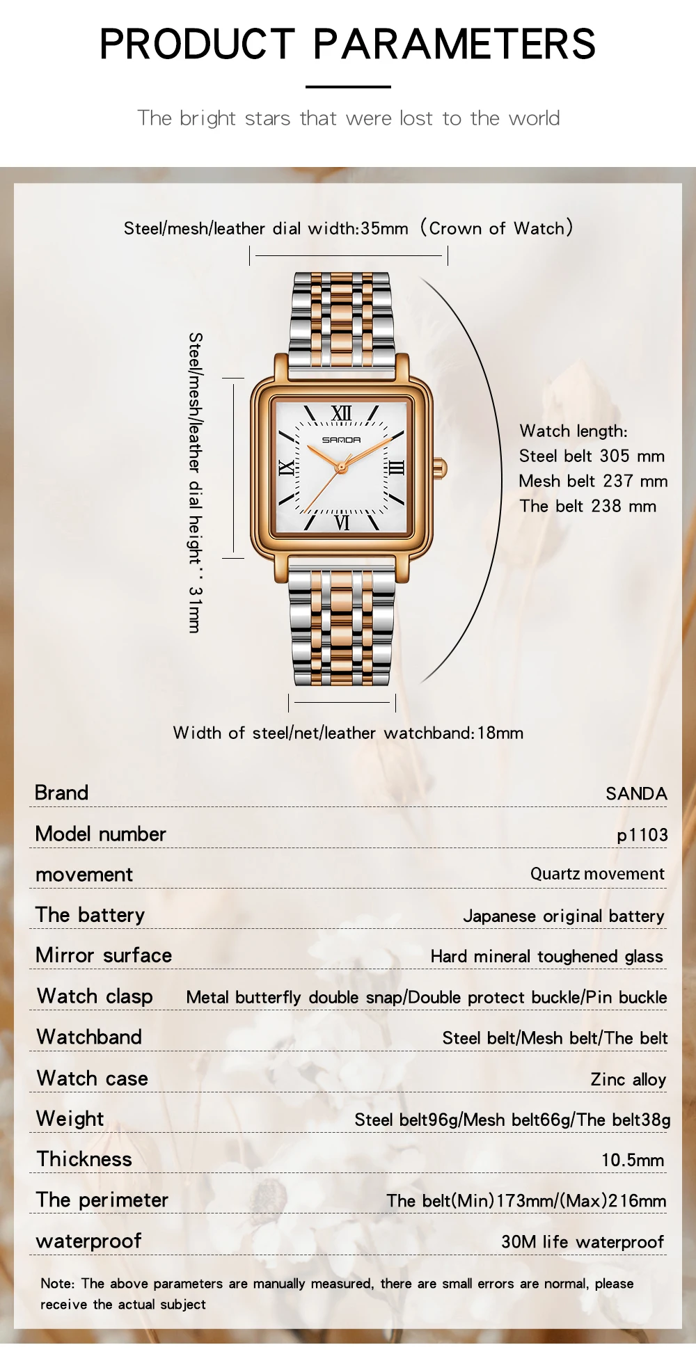 Montre à quartz SANDA Luxury 1 - Stainless Bracelet Diver avis et prix