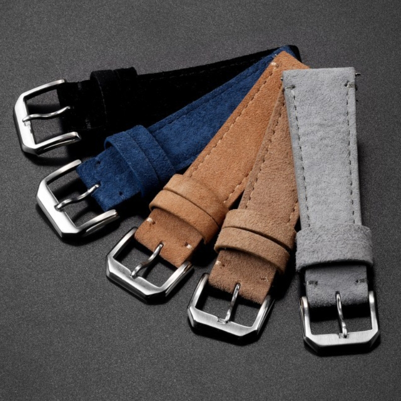 Bracelet de montre en cuir sué - Suede Strap Watch avis et prix